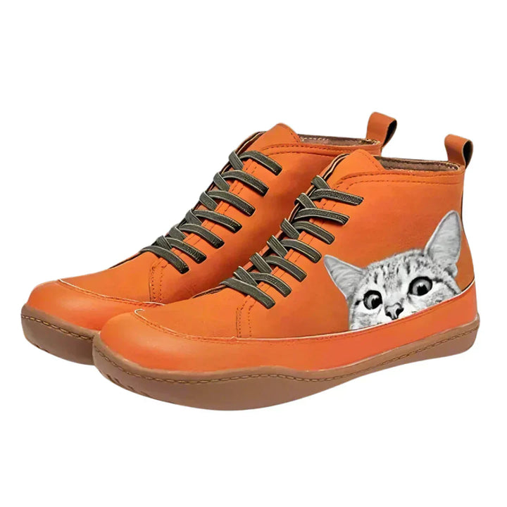 LUCY | LEATHER ANKLE BOOTS FOR CAT LOVERS