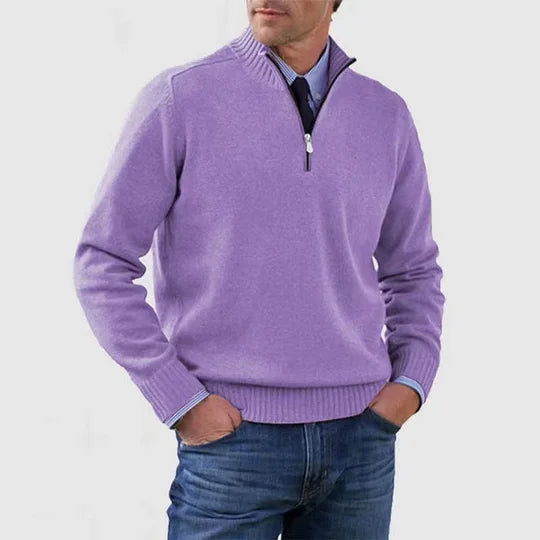 HOWARD | REFINED HALF-ZIP SWEATER
