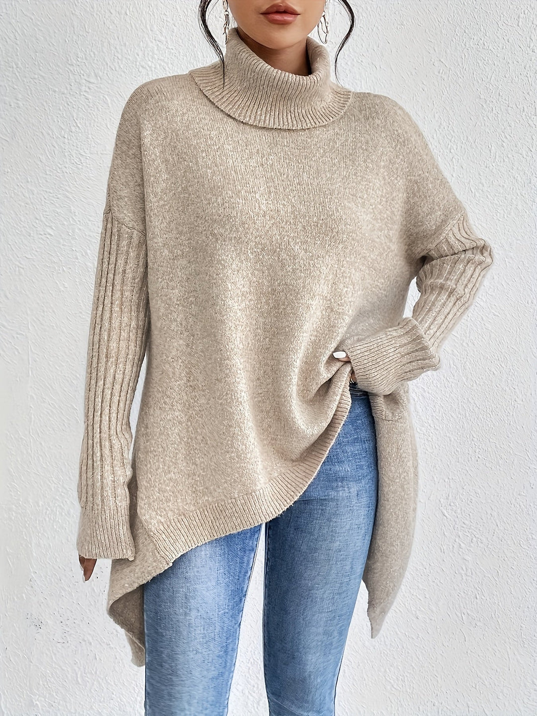LEAH | OVERSIZED TURTLENECK SWEATER