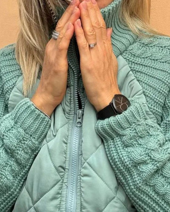 HAZEL | CASUAL KNITTED FLEECE JACKET