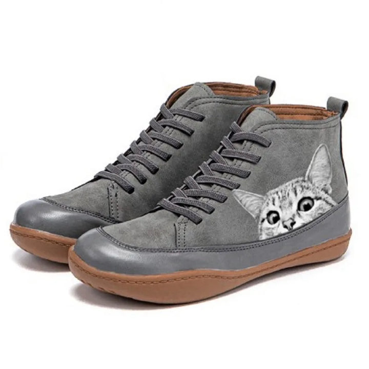 LUCY | LEATHER ANKLE BOOTS FOR CAT LOVERS