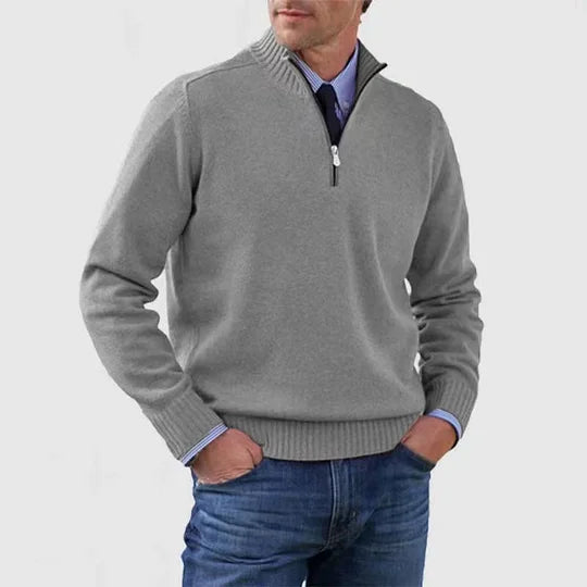 HOWARD | REFINED HALF-ZIP SWEATER