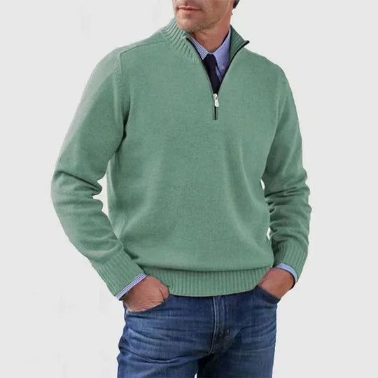HOWARD | REFINED HALF-ZIP SWEATER