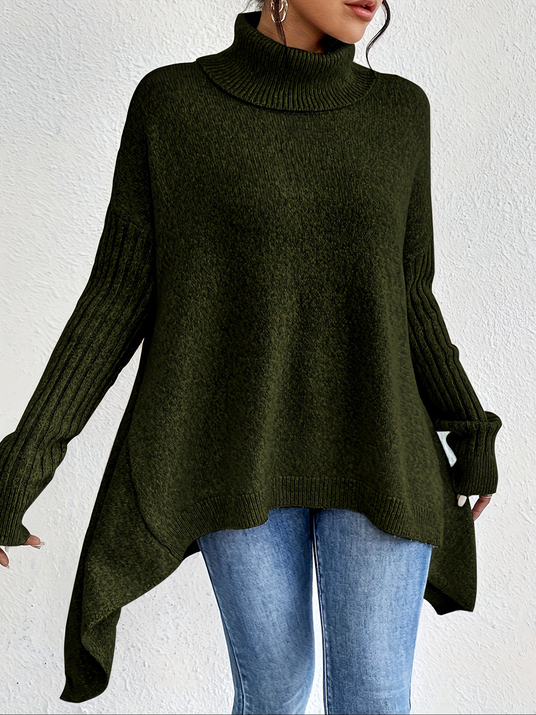 LEAH | OVERSIZED TURTLENECK SWEATER