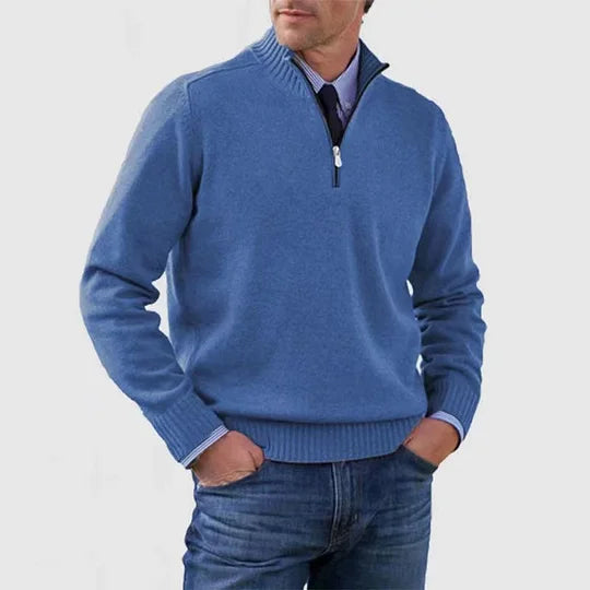 HOWARD | REFINED HALF-ZIP SWEATER