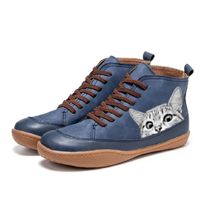 LUCY | LEATHER ANKLE BOOTS FOR CAT LOVERS