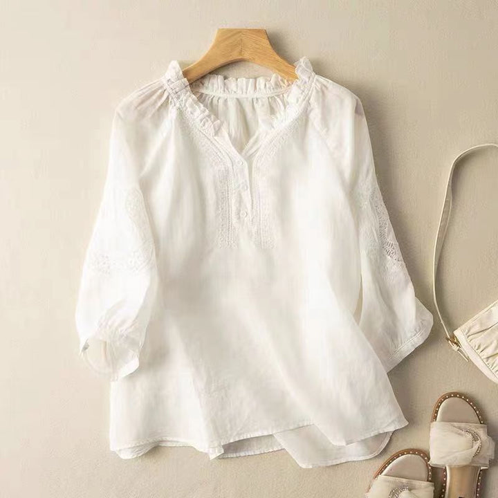 NATALIA | LINEN BLOUSE