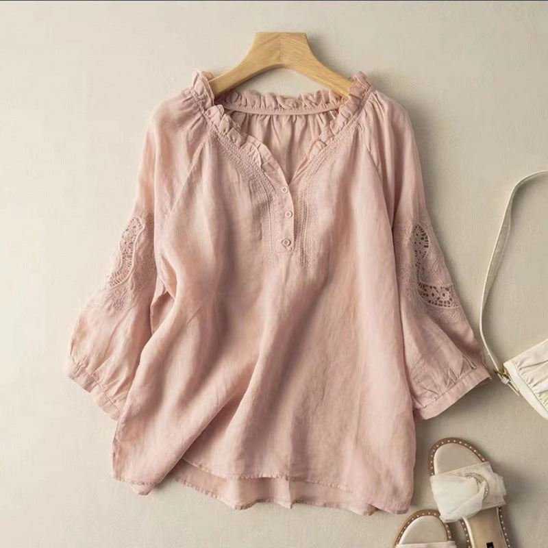 NATALIA | LINEN BLOUSE