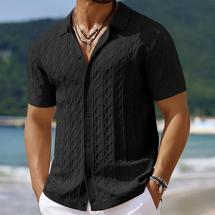 TALON | BUTTON-DOWN KNITTED SHIRT