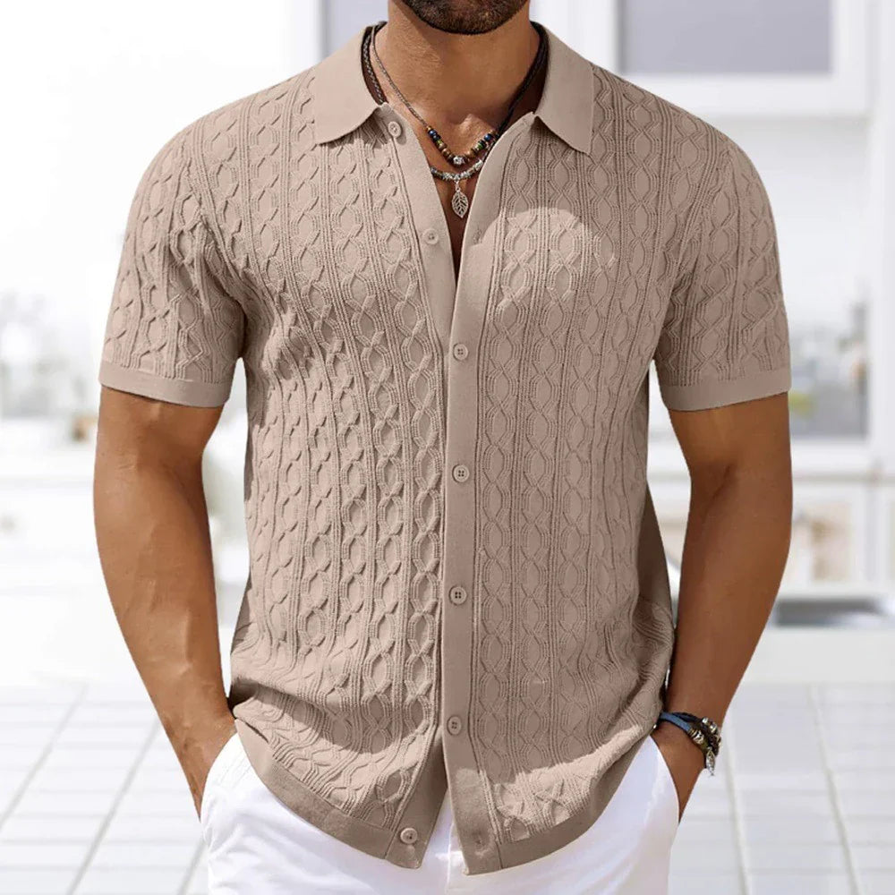 TALON | BUTTON-DOWN KNITTED SHIRT