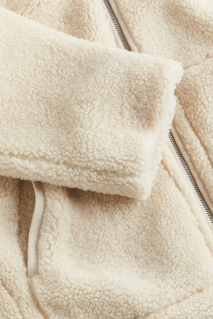 Sarah | Teddy Coat with Zipper