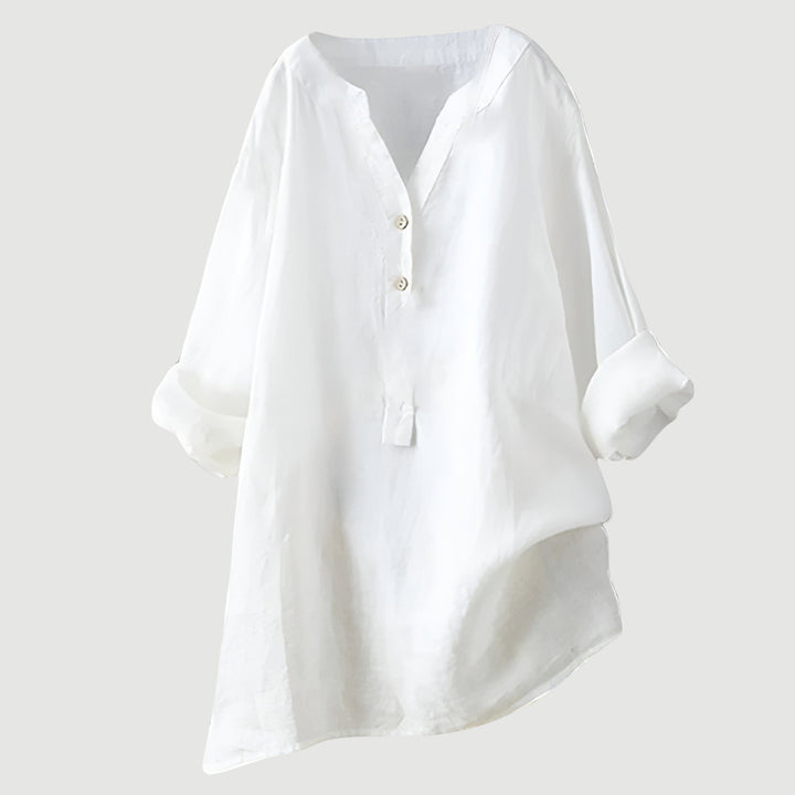 LISA | AIRY AND COMFORTABLE LINEN SHIRT WITH BUTTONS