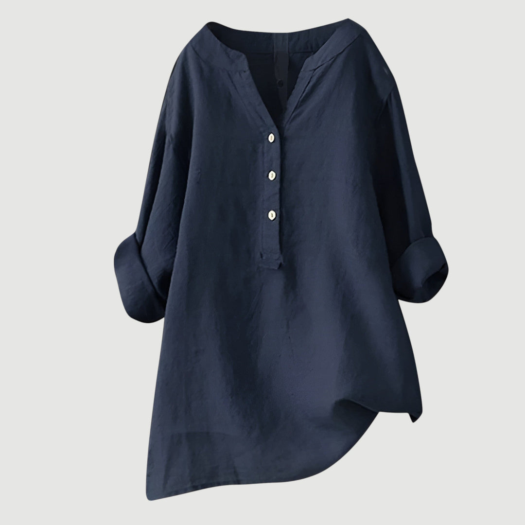 LISA | AIRY AND COMFORTABLE LINEN SHIRT WITH BUTTONS