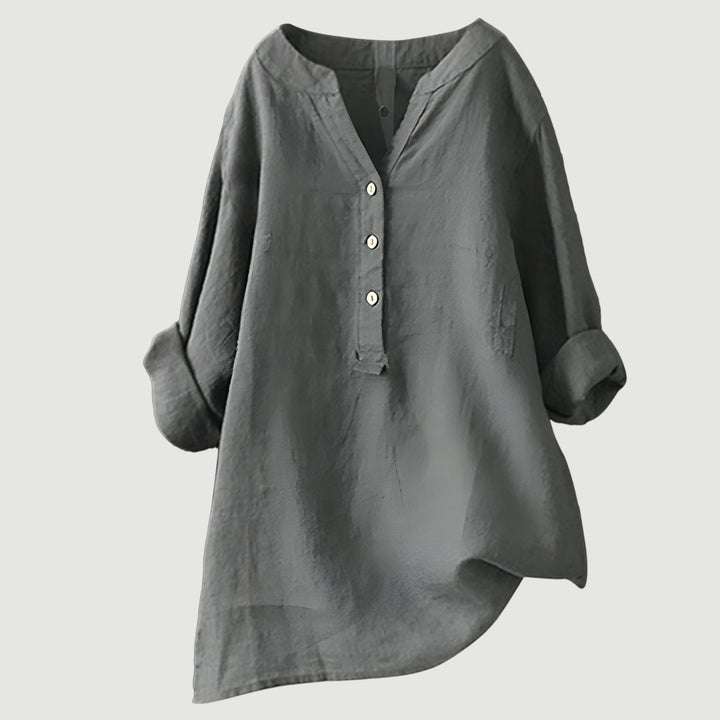 LISA | AIRY AND COMFORTABLE LINEN SHIRT WITH BUTTONS