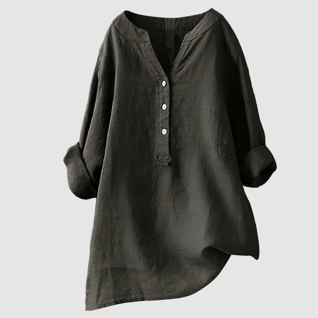 LISA | AIRY AND COMFORTABLE LINEN SHIRT WITH BUTTONS