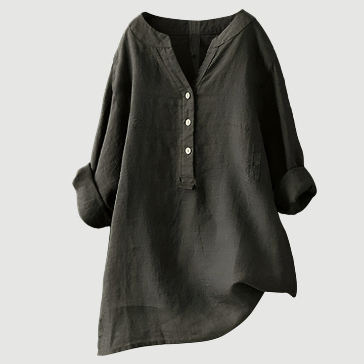LISA | AIRY AND COMFORTABLE LINEN SHIRT WITH BUTTONS