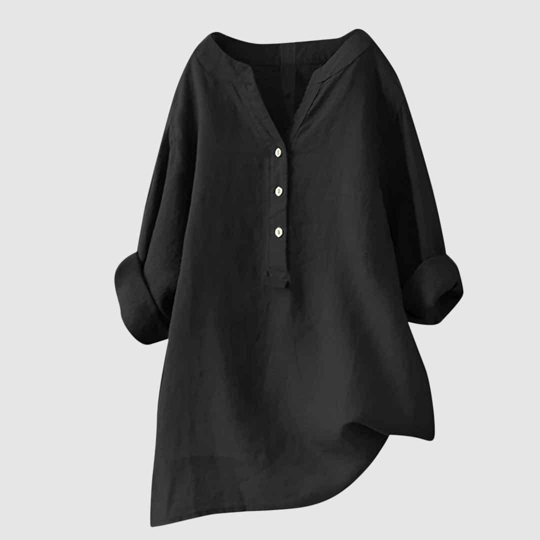 LISA | AIRY AND COMFORTABLE LINEN SHIRT WITH BUTTONS