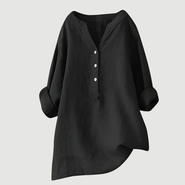 LISA | AIRY AND COMFORTABLE LINEN SHIRT WITH BUTTONS