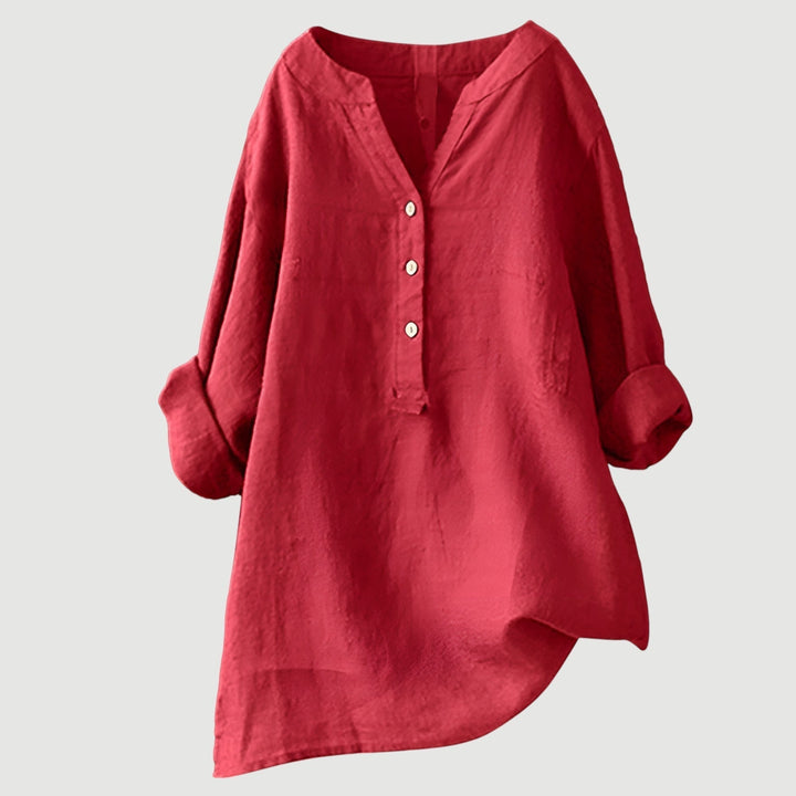 LISA | AIRY AND COMFORTABLE LINEN SHIRT WITH BUTTONS