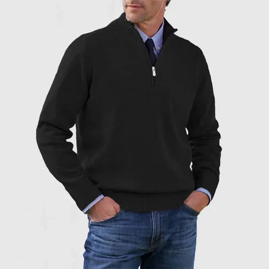 HOWARD | REFINED HALF-ZIP SWEATER