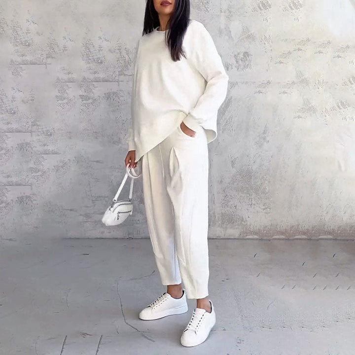 OLIVIA | TWO-PIECE SET WITH ROUND NECK AND LONG SLEEVES