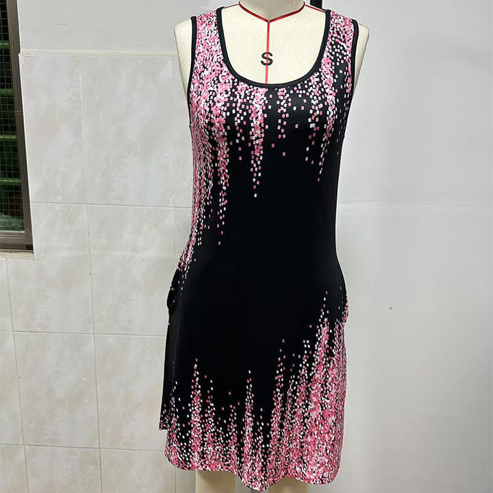 VICTORIA | SLEEVELESS PRINTED MINI JACKET