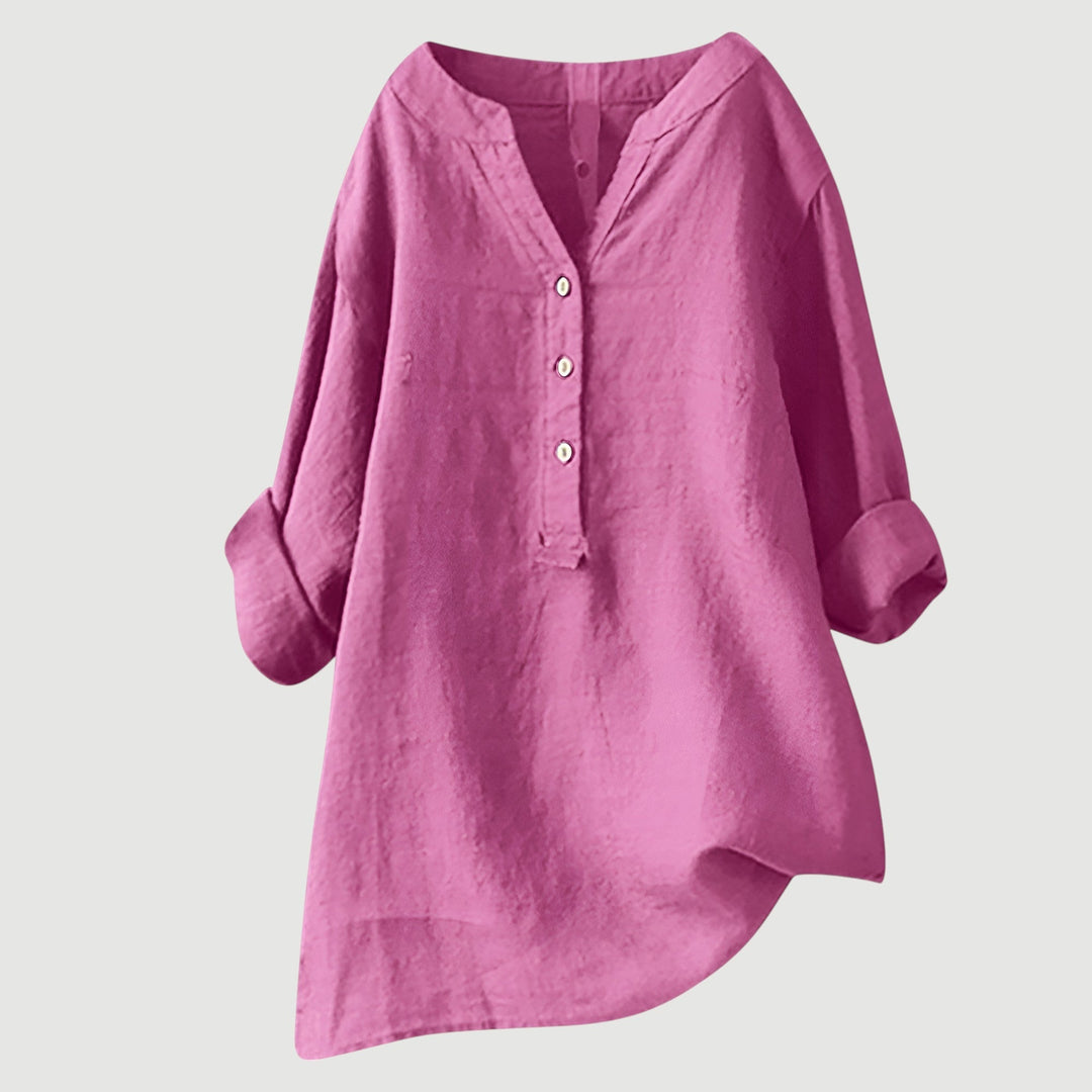 LISA | AIRY AND COMFORTABLE LINEN SHIRT WITH BUTTONS
